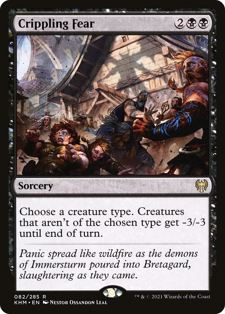 Image for Crippling Fear (82) [Kaldheim] - Magic: The Gathering