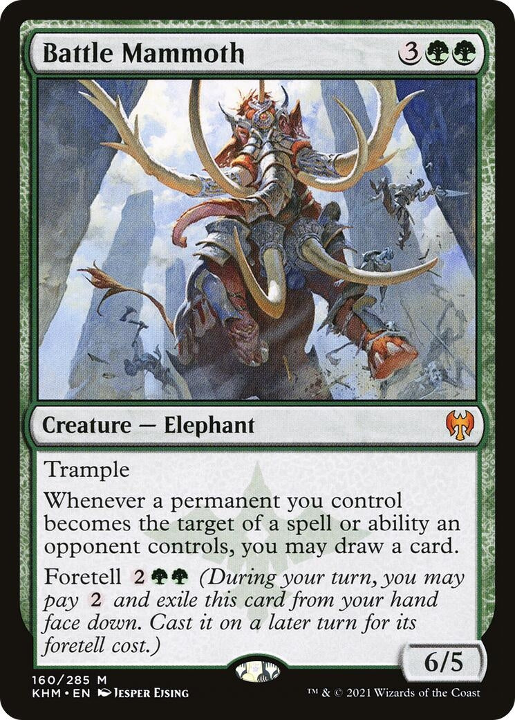 Image for Battle Mammoth (160) [Kaldheim] - Magic: The Gathering