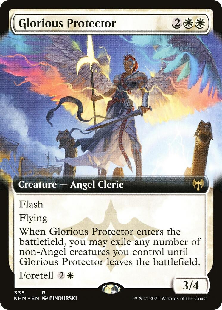 Image for Glorious Protector (Extended Art) (335) [Kaldheim] - Magic: The Gathering
