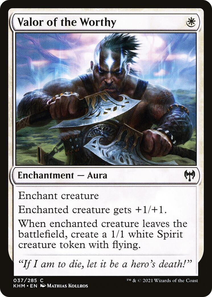 Image for Valor of the Worthy (37) [Kaldheim] - Magic: The Gathering