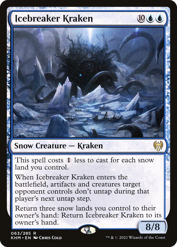 Image for Icebreaker Kraken (63) [Kaldheim] - Magic: The Gathering