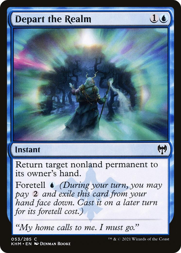 Image for Depart the Realm (53) [Kaldheim] - Magic: The Gathering