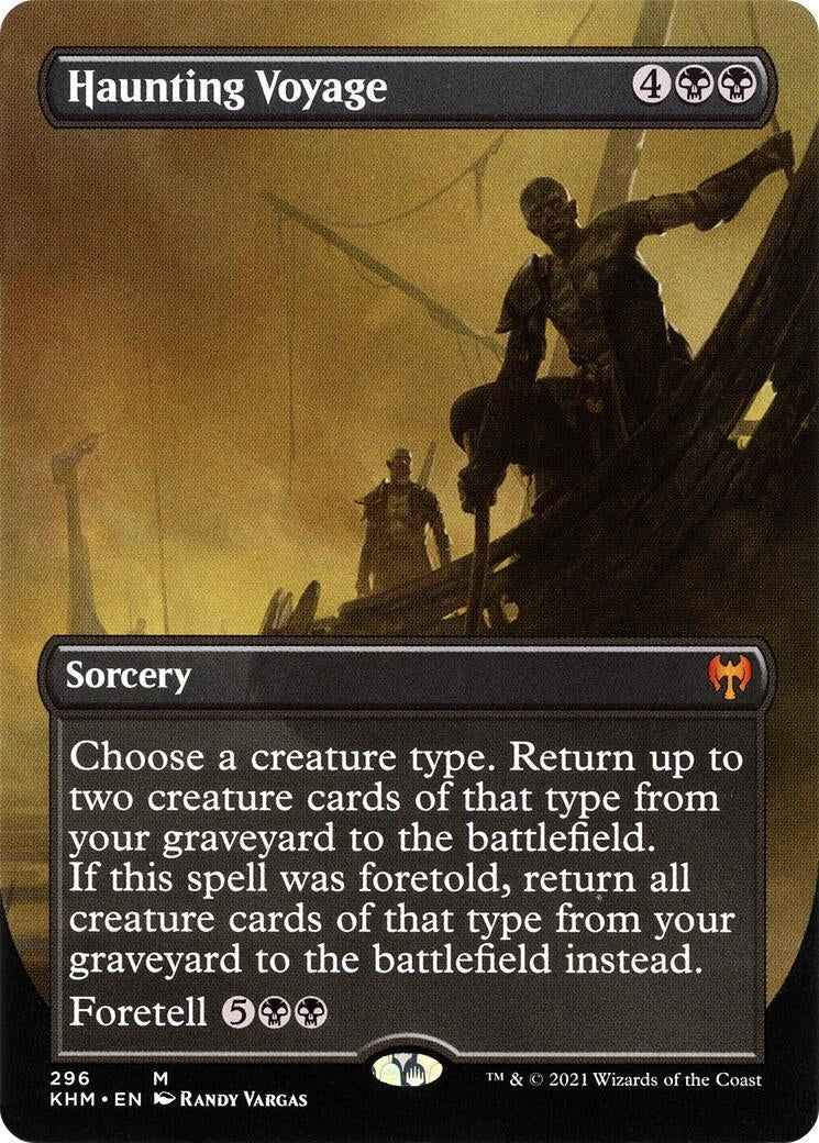 Image for Haunting Voyage (Borderless) (296) [Kaldheim] - Magic: The Gathering