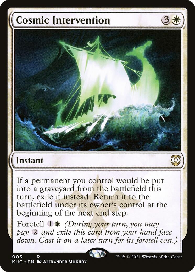 Image for Cosmic Intervention (3) [Kaldheim] - Magic: The Gathering