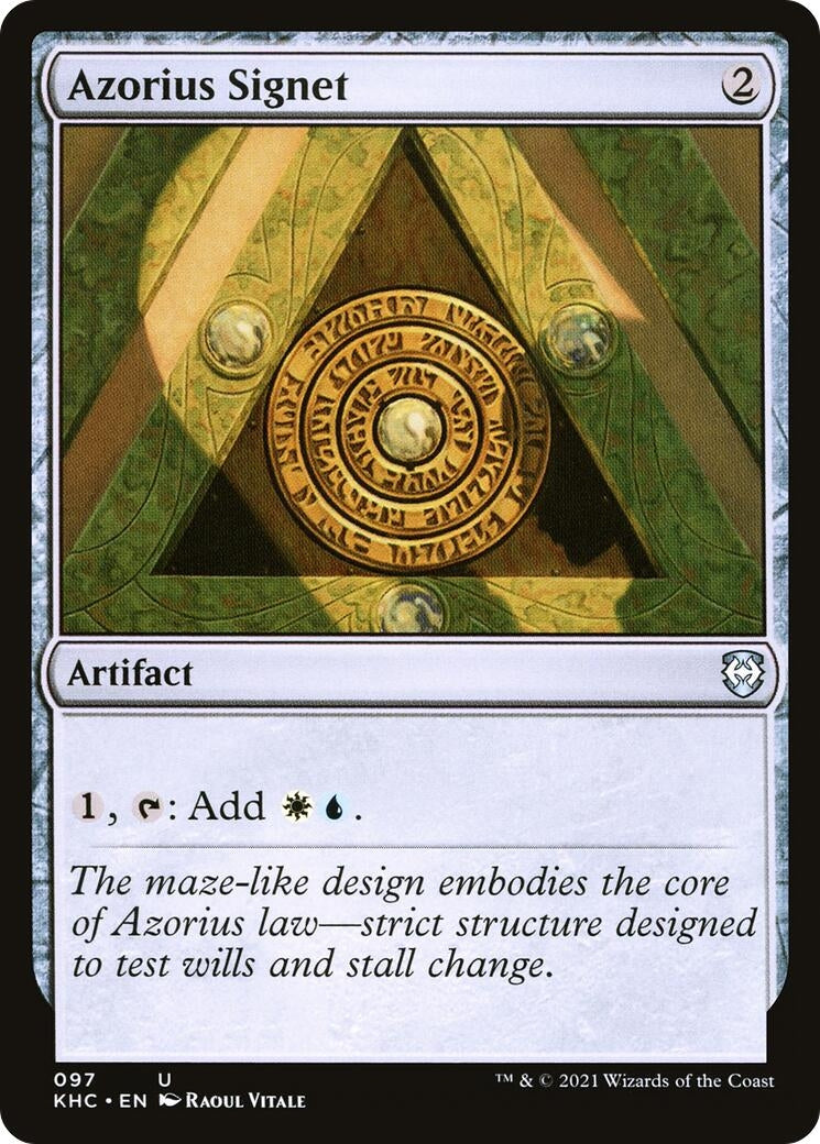 Image for Azorius Signet (97) [Kaldheim] - Magic: The Gathering