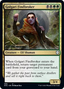 Image for Golgari Findbroker (86) [Kaldheim] - Magic: The Gathering