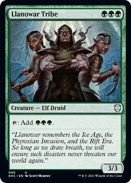 Image for Llanowar Tribe (66) [Kaldheim] - Magic: The Gathering