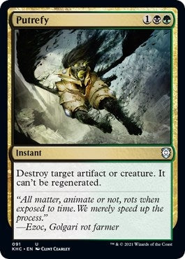 Image for Putrefy (91) [Kaldheim] - Magic: The Gathering