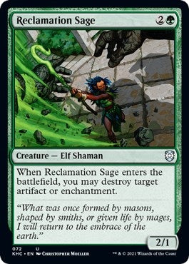 Image for Reclamation Sage (72) [Kaldheim] - Magic: The Gathering