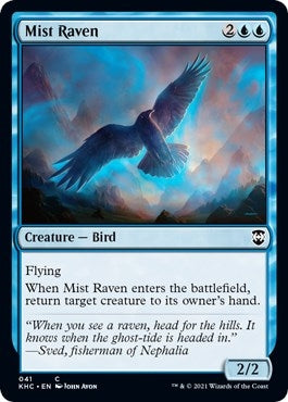 Image for Mist Raven (41) [Kaldheim] - Magic: The Gathering