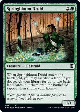 Image for Springbloom Druid (74) [Kaldheim] - Magic: The Gathering