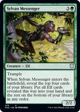 Image for Sylvan Messenger (75) [Kaldheim] - Magic: The Gathering