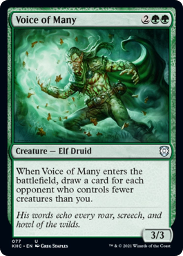 Image for Voice of Many (77) [Kaldheim] - Magic: The Gathering