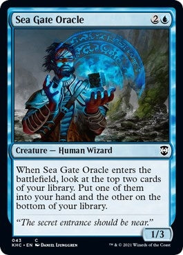 Image for Sea Gate Oracle (43) [Kaldheim] - Magic: The Gathering
