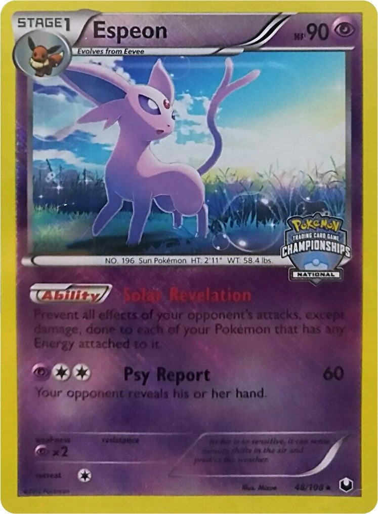 Image for Espeon - 48/108 (National Championships) (048/108) [League & Championship Cards] - Pokemon