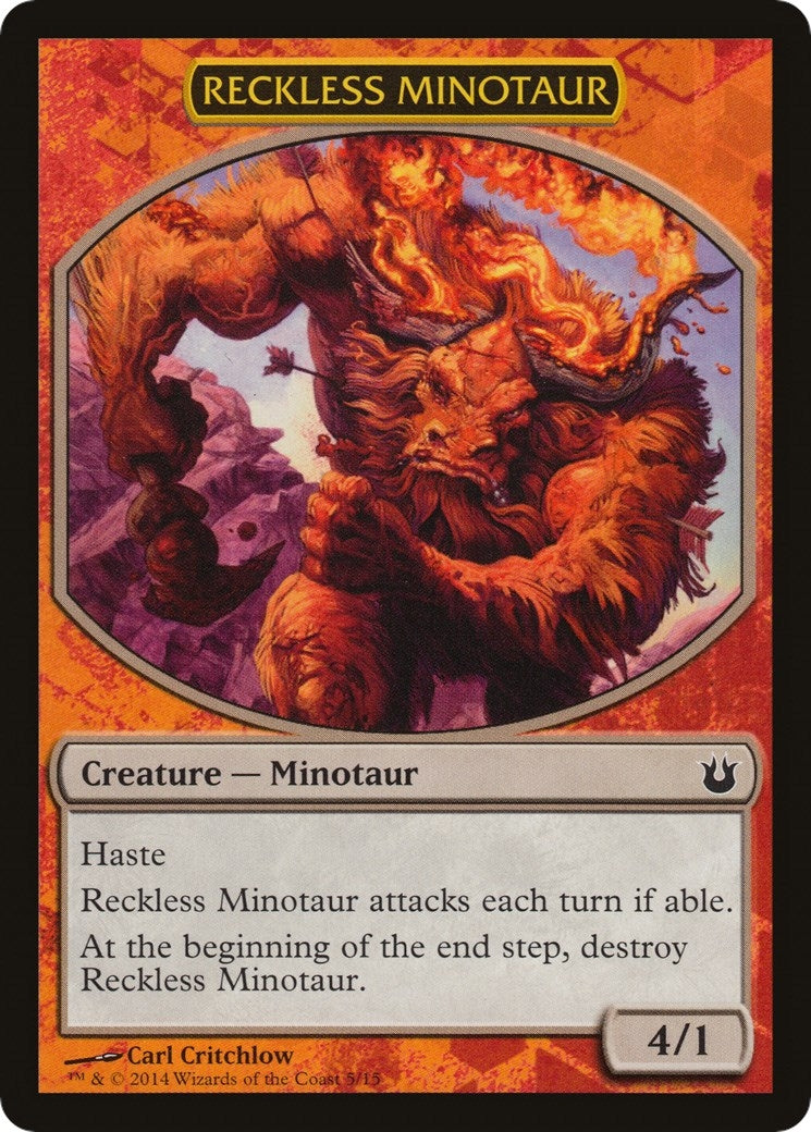 Image for Reckless Minotaur (5) [Hero's Path Promos] - Magic: The Gathering