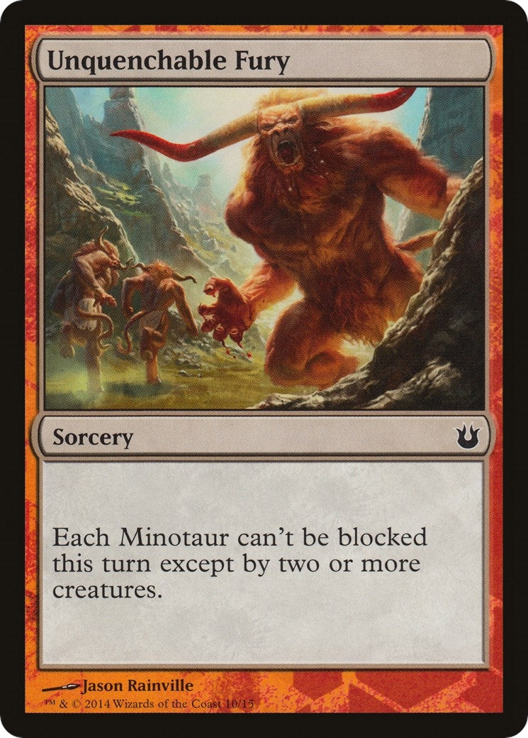 Image for Unquenchable Fury (Battle the Horde) (10) [Hero's Path Promos] - Magic: The Gathering