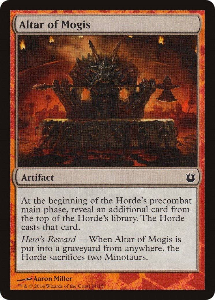 Image for Altar of Mogis (11) [Hero's Path Promos] - Magic: The Gathering