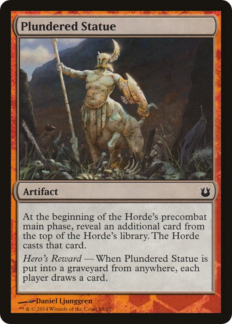 Image for Plundered Statue (13) [Hero's Path Promos] - Magic: The Gathering