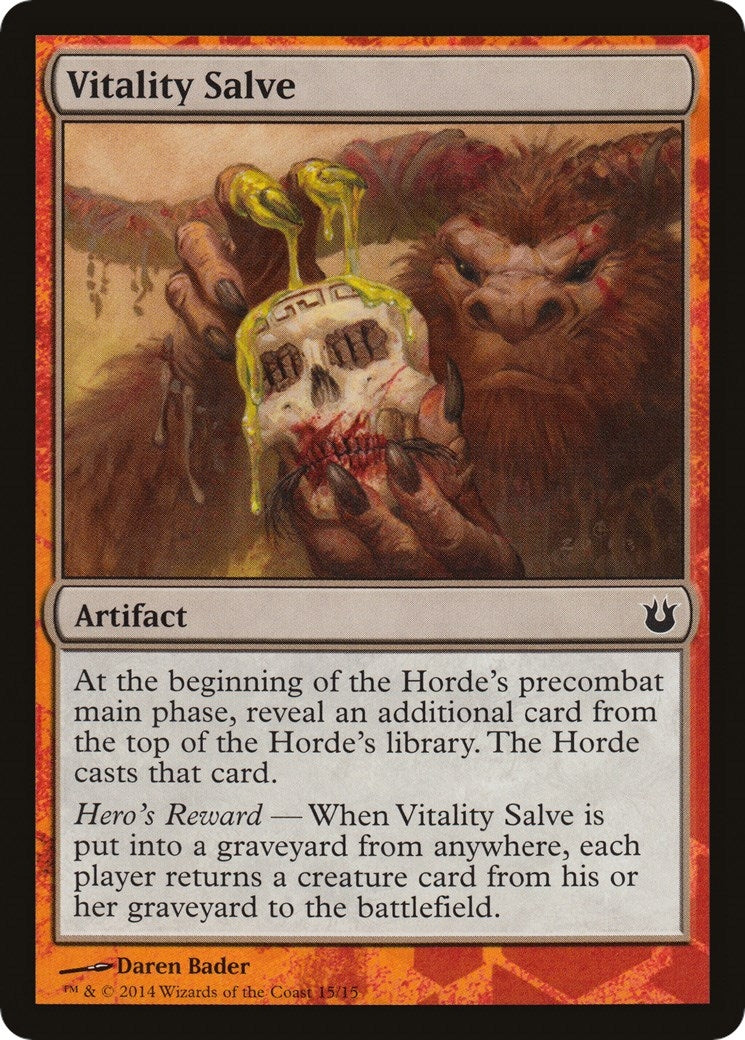 Image for Vitality Salve (15) [Hero's Path Promos] - Magic: The Gathering