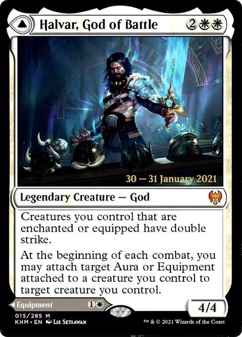 Image for Halvar, God of Battle (15) [Prerelease Cards] - Magic: The Gathering