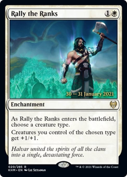 Image for Rally the Ranks (20) [Prerelease Cards] - Magic: The Gathering