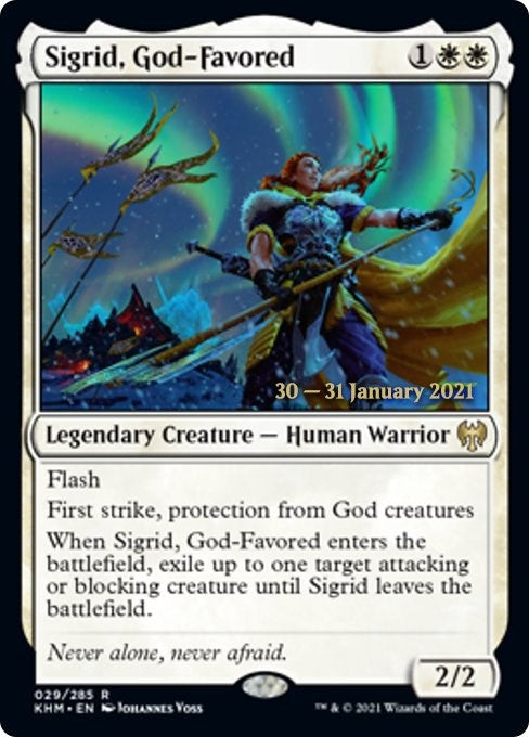Image for Sigrid, God-Favored (29) [Prerelease Cards] - Magic: The Gathering