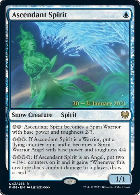 Image for Ascendant Spirit (43) [Prerelease Cards] - Magic: The Gathering
