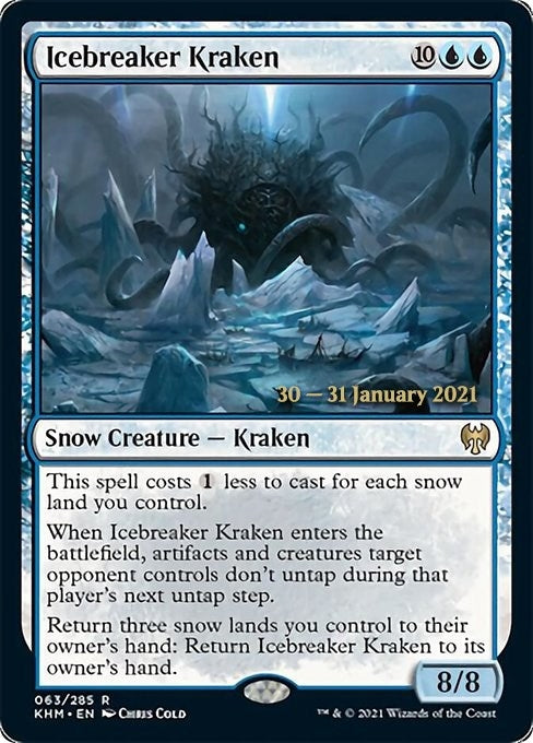 Image for Icebreaker Kraken (63) [Prerelease Cards] - Magic: The Gathering