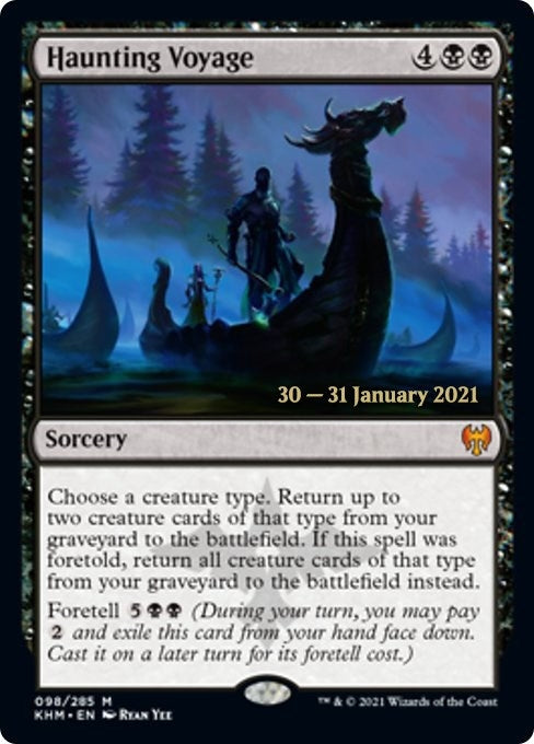 Image for Haunting Voyage (98) [Prerelease Cards] - Magic: The Gathering