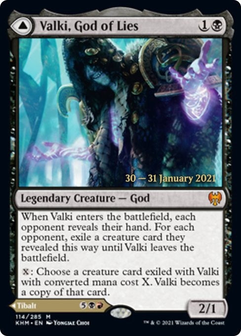 Image for Valki, God of Lies (114) [Prerelease Cards] - Magic: The Gathering