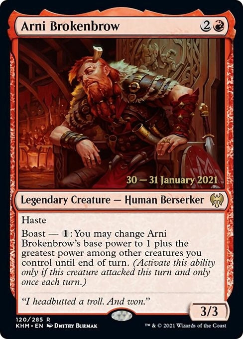 Image for Arni Brokenbrow (120) [Prerelease Cards] - Magic: The Gathering