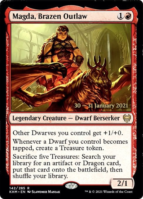 Image for Magda, Brazen Outlaw (142) [Prerelease Cards] - Magic: The Gathering
