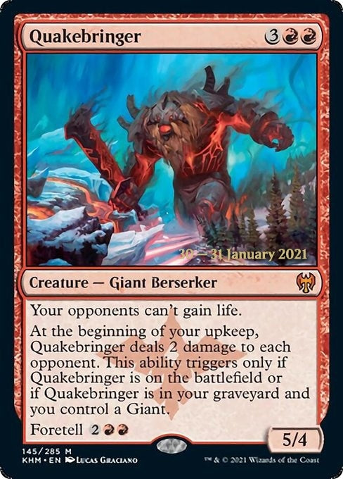 Image for Quakebringer (145) [Prerelease Cards] - Magic: The Gathering