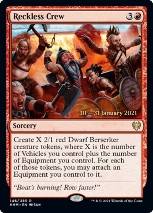 Image for Reckless Crew (146) [Prerelease Cards] - Magic: The Gathering