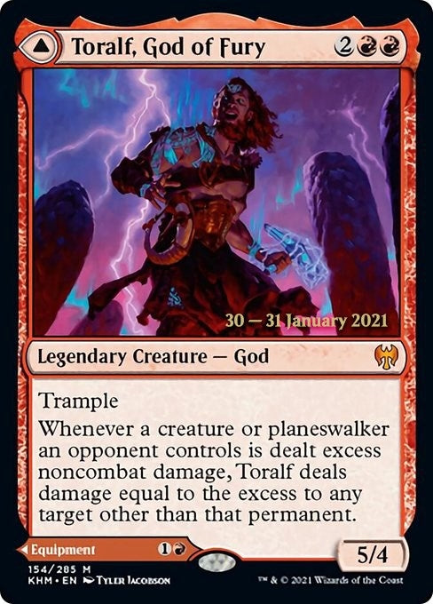 Image for Toralf, God of Fury (154) [Prerelease Cards] - Magic: The Gathering