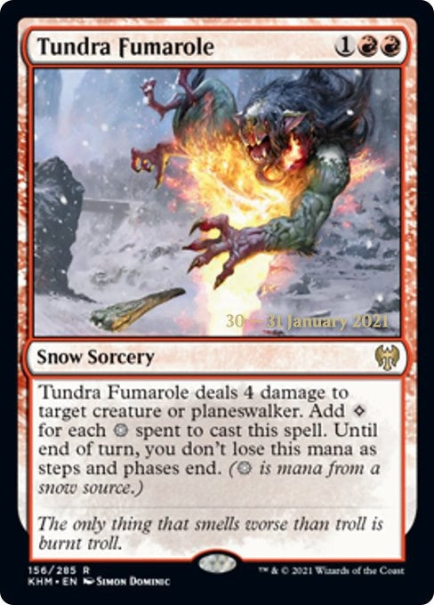 Image for Tundra Fumarole (156) [Prerelease Cards] - Magic: The Gathering