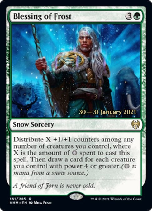 Image for Blessing of Frost (161) [Prerelease Cards] - Magic: The Gathering