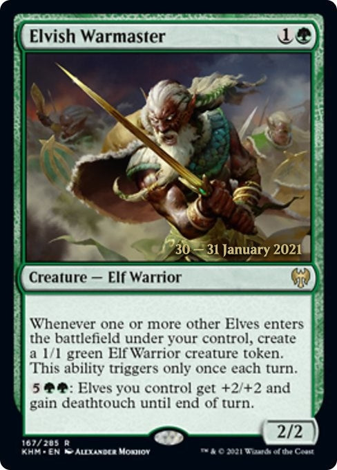 Elvish Warmaster (167) [Prerelease Cards]