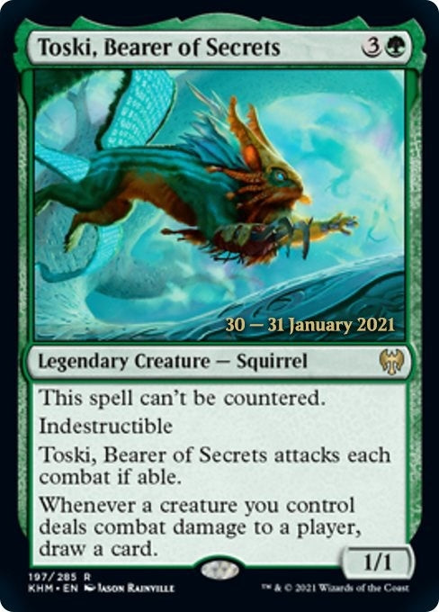 Image for Toski, Bearer of Secrets (197) [Prerelease Cards] - Magic: The Gathering