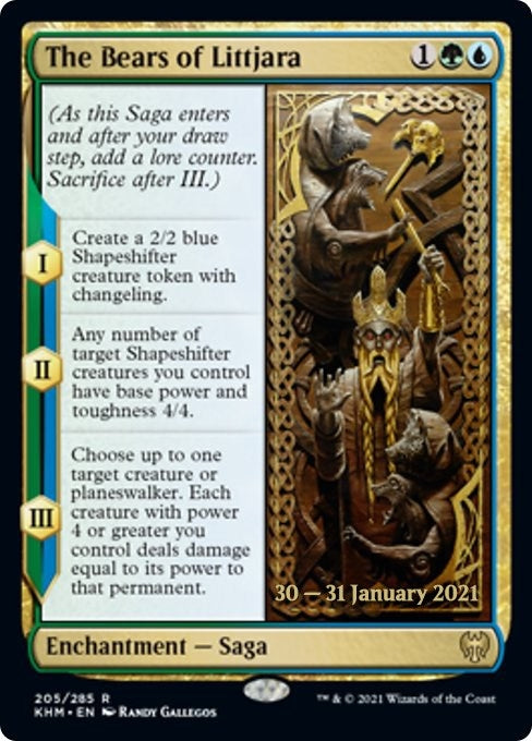 Image for The Bears of Littjara (205) [Prerelease Cards] - Magic: The Gathering