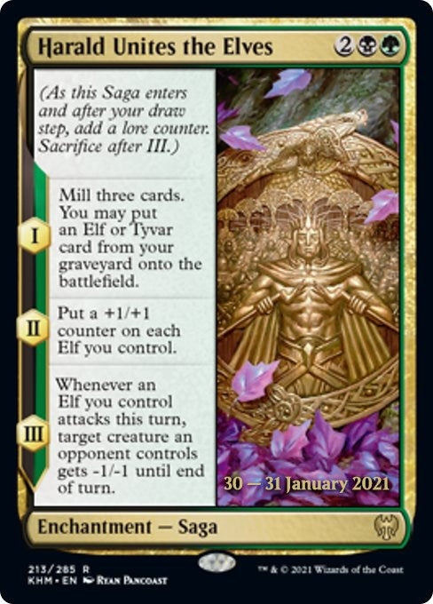 Image for Harald Unites the Elves (213) [Prerelease Cards] - Magic: The Gathering