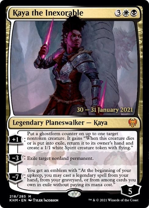 Image for Kaya the Inexorable (218) [Prerelease Cards] - Magic: The Gathering