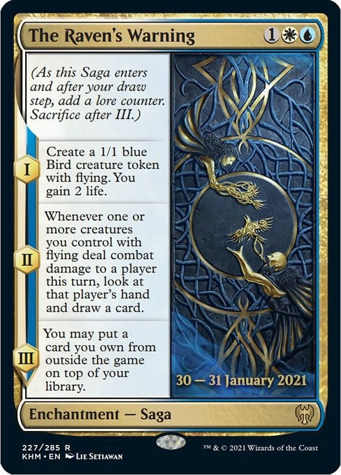 Image for The Raven's Warning (227) [Prerelease Cards] - Magic: The Gathering