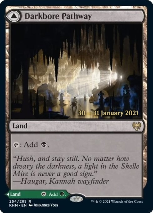 Image for Darkbore Pathway (254) [Prerelease Cards] - Magic: The Gathering