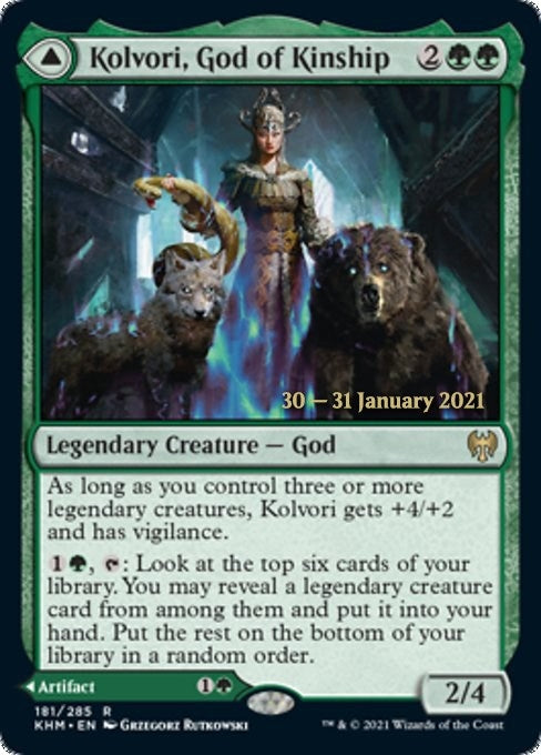 Image for Kolvori, God of Kinship (181) [Prerelease Cards] - Magic: The Gathering