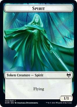 Image for Spirit Token (4) [Kaldheim] - Magic: The Gathering
