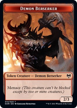 Image for Demon Berserker Token (10) [Kaldheim] - Magic: The Gathering