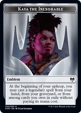 Image for Emblem - Kaya the Inexorable (20) [Kaldheim] - Magic: The Gathering