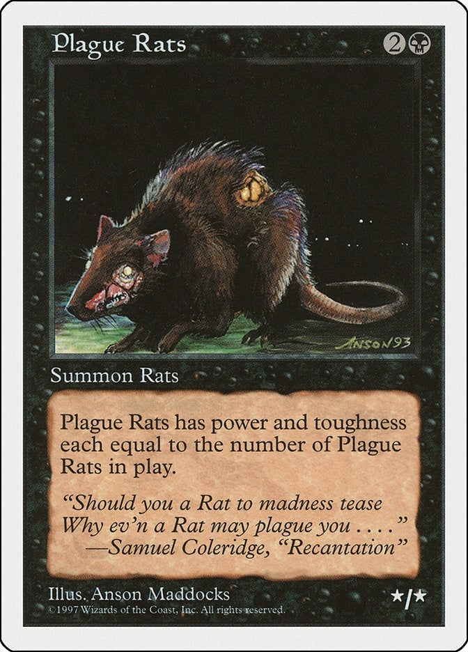 Image for Plague Rats [Fifth Edition] - Magic: The Gathering